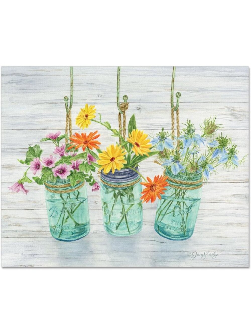 Flowering Herbs Glass Cutting Board - 15x12 Inch Kitchen Essential, Durable